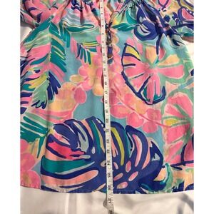 Lilly Pulitzer Elsa Silk Top in hard to find Exotic Garden Size M